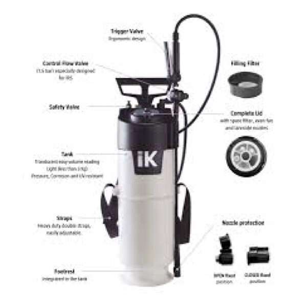 IK VECTOR CONTROL (PULVERIZADOR DE COMPRENSIÓN PREVÍA DE FLUJO CONSTANTE – 7.5 LITROS) - Imagen 2