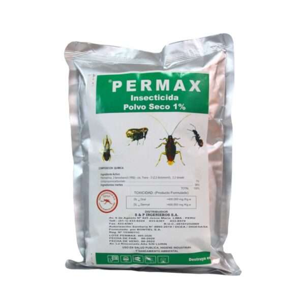 PERMAX 1% BOLSA DE 1 KG ǀ INSECTICIDA EN POLVO SECO  ǀ  CONTROL DE PLAGAS